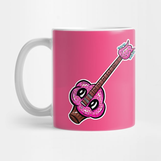 Cupcake Guitar Cartoon by Squeeb Creative